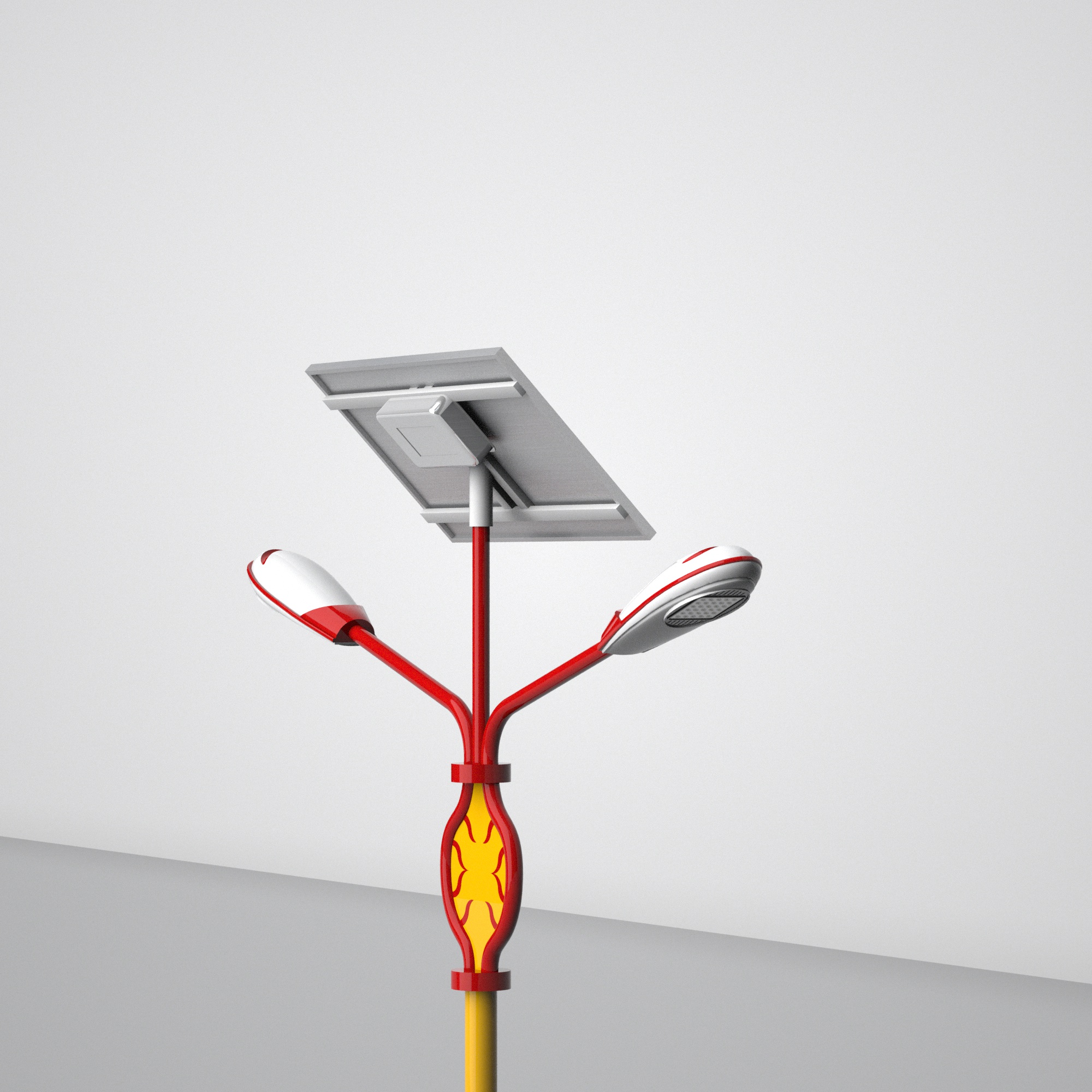 雙頭太陽能路燈1