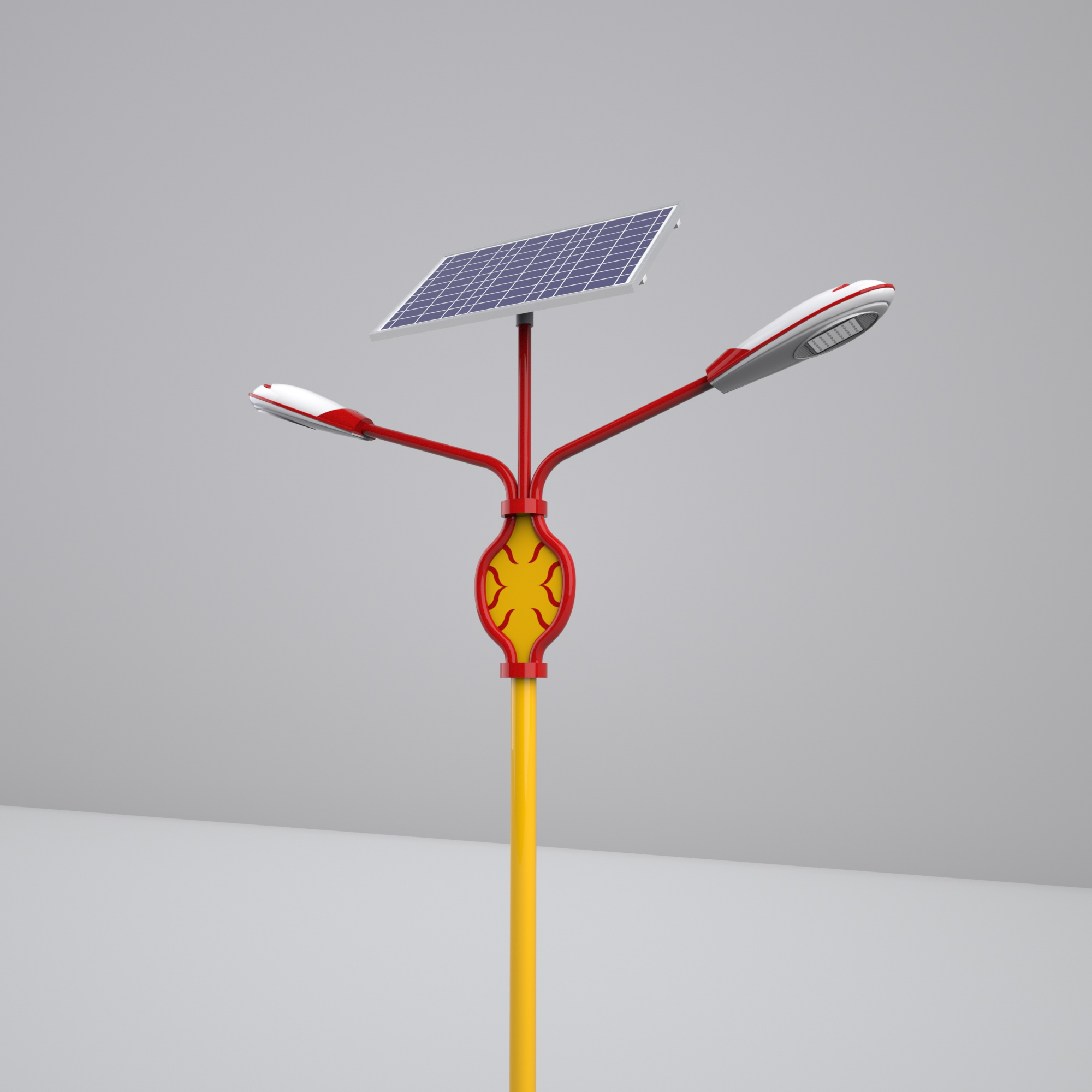 雙頭太陽能路燈3